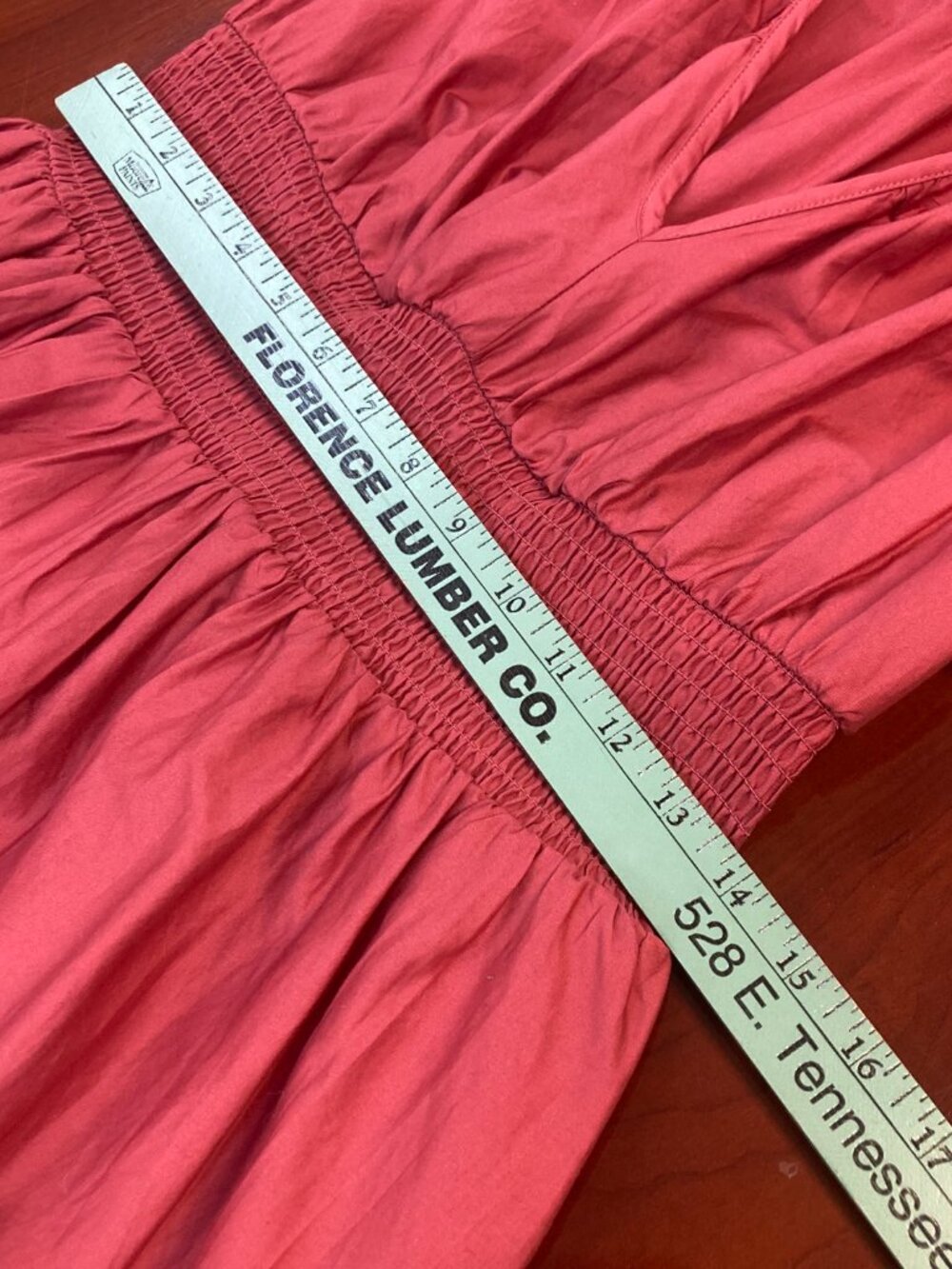 Old Navy Plunging Neckline Gathered Waist Pink Short Sleeved Dress Size Med Tall - Picture 8 of 10